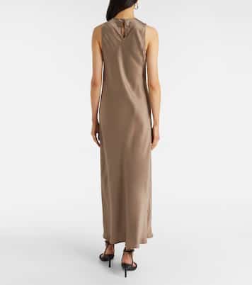 Valencia silk charmeuse maxi dress | Asceno