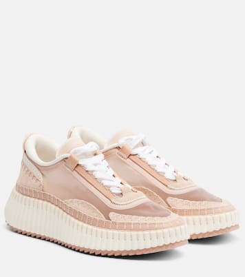 Plateau-Sneakers Nama mit Leder | Chloé