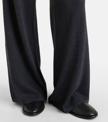 Aina cotton and cashmere jersey straight pants | Lisa Yang