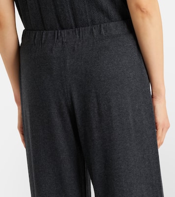Aina cotton and cashmere jersey straight pants | Lisa Yang