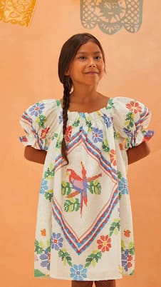 Embroidered cotton dress | Fábula
