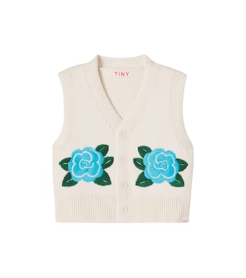 Gilet in cotone con stampa floreale | Tinycottons