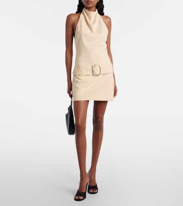 Sabina belted halterneck minidress | SIR