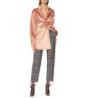 Checked wool-blend high-rise pants | Y/Project