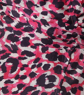 Leopard-print silk midi dress | Anna Kosturova