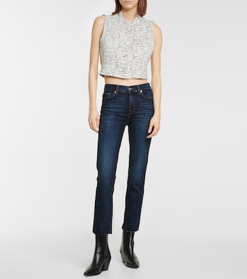 Mid-Rise Jeans The Straight Crop | 7 For All Mankind