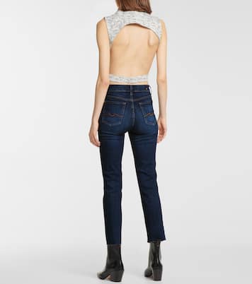 Mid-Rise Jeans The Straight Crop | 7 For All Mankind