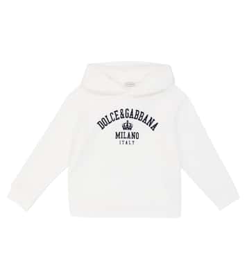 Logo stretch-cotton hoodie | Dolce&Gabbana Kids