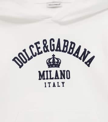 Logo stretch-cotton hoodie | Dolce&Gabbana Kids