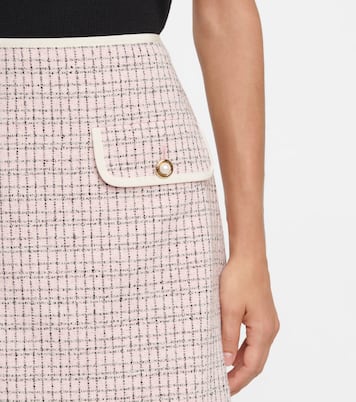 Minigonna in tweed di lana e cotone | Miu Miu