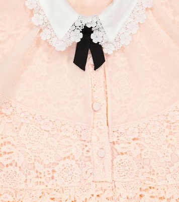 Guipure lace and chiffon dress | Self-Portrait Kids