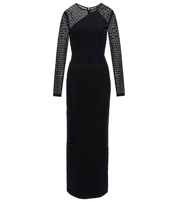 Isadora logo mesh maxi dress | Rotate