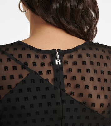 Isadora logo mesh maxi dress | Rotate