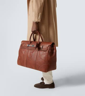 Leather duffel bag | Brunello Cucinelli