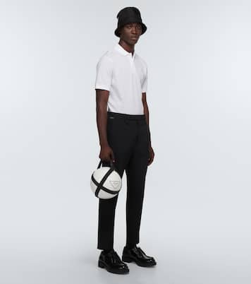 Logo rubber soccer ball with carrier | Prada