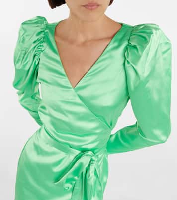 Bridget satin wrap dress | Rotate