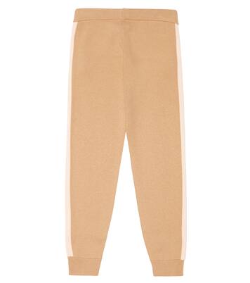 Pantalon de survêtement en coton et laine à logo | Chloé Kids