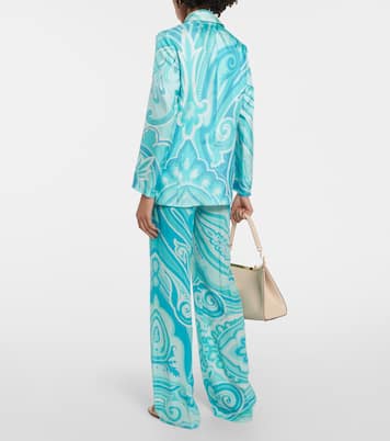 Bedruckter Blazer aus Seiden-Twill | Etro