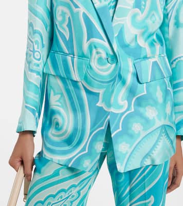 Bedruckter Blazer aus Seiden-Twill | Etro