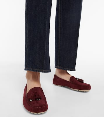 Mokassins Dot Sole aus Veloursleder | Loro Piana