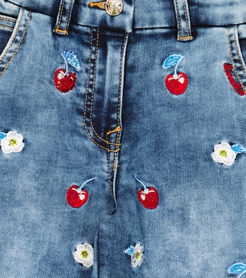 Embroidered jeans | Monnalisa