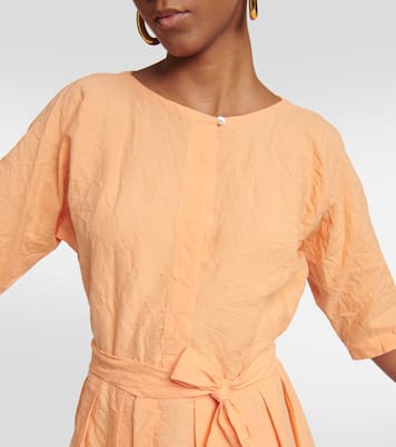 Belted linen and cotton dress | Vince