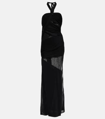 Paneled semi-sheer cutout gown | Tom Ford