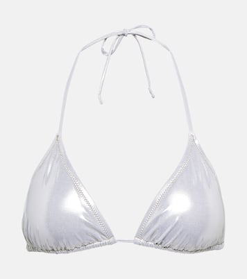 Top bikini Love Triangle in lamé | Reina Olga