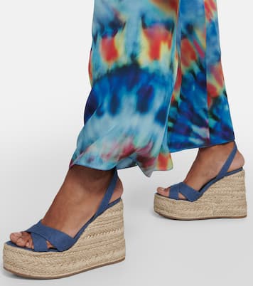 Sandalias Mariza Zeppa de lona de algodón | Christian Louboutin