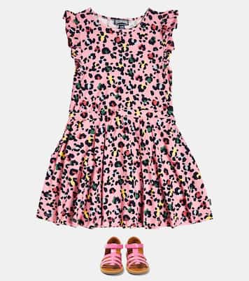 Abito in cotone con stampa leopardata | Vilebrequin Kids