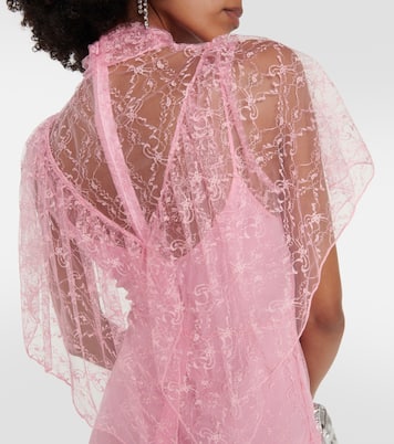 Floral-appliqué lace maxi dress | Rodarte