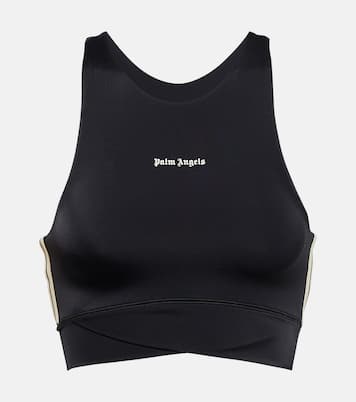 Logo jersey sports bra | Palm Angels