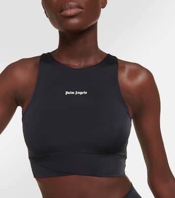 Logo jersey sports bra | Palm Angels