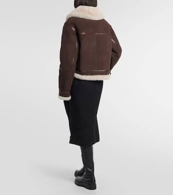 Shearling-trimmed suede jacket | Loro Piana