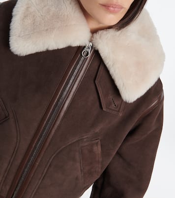 Shearling-trimmed suede jacket | Loro Piana