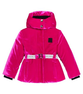 Chaqueta de esquí de terciopelo | Balmain Kids