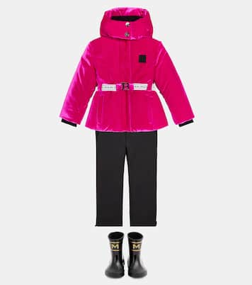 Chaqueta de esquí de terciopelo | Balmain Kids
