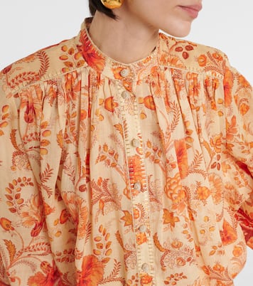 Blusa Junie in ramia con stampa | Zimmermann
