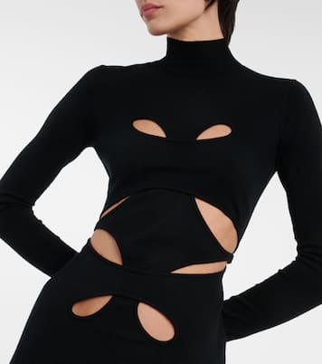 Mobius Loop cutout wool-blend minidress | Dion Lee