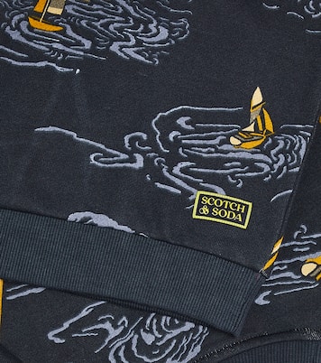 Printed cotton sweatshirt | Scotch & Soda Kids