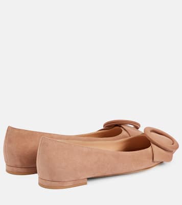 Ballerinas aus Veloursleder | Gianvito Rossi