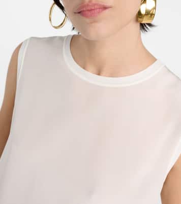 Tank top in crêpe di seta | Joseph
