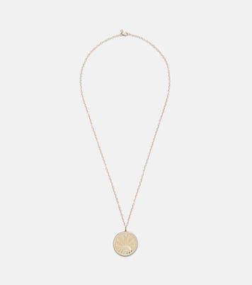 Collier Luck Coin en or 14 ct et diamants | Sydney Evan