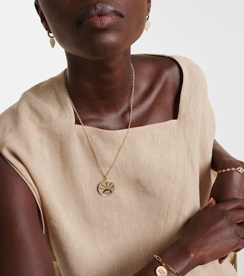 Collier Luck Coin en or 14 ct et diamants | Sydney Evan