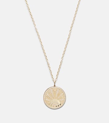 Collier Luck Coin en or 14 ct et diamants | Sydney Evan