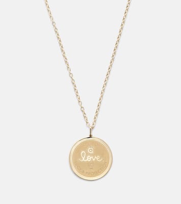 Collier Luck Coin en or 14 ct et diamants | Sydney Evan