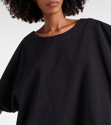 Vestido midi Isora de popelín de algodón | The Row
