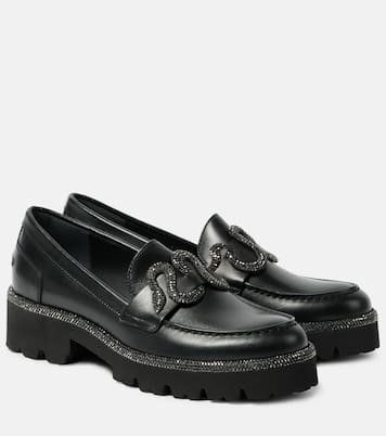 Morgana embellished leather loafers | Rene Caovilla
