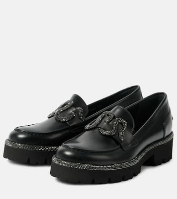 Morgana embellished leather loafers | Rene Caovilla