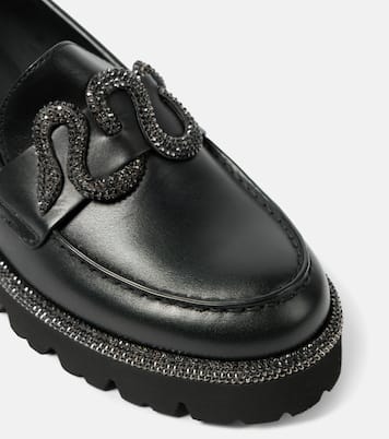 Morgana embellished leather loafers | Rene Caovilla